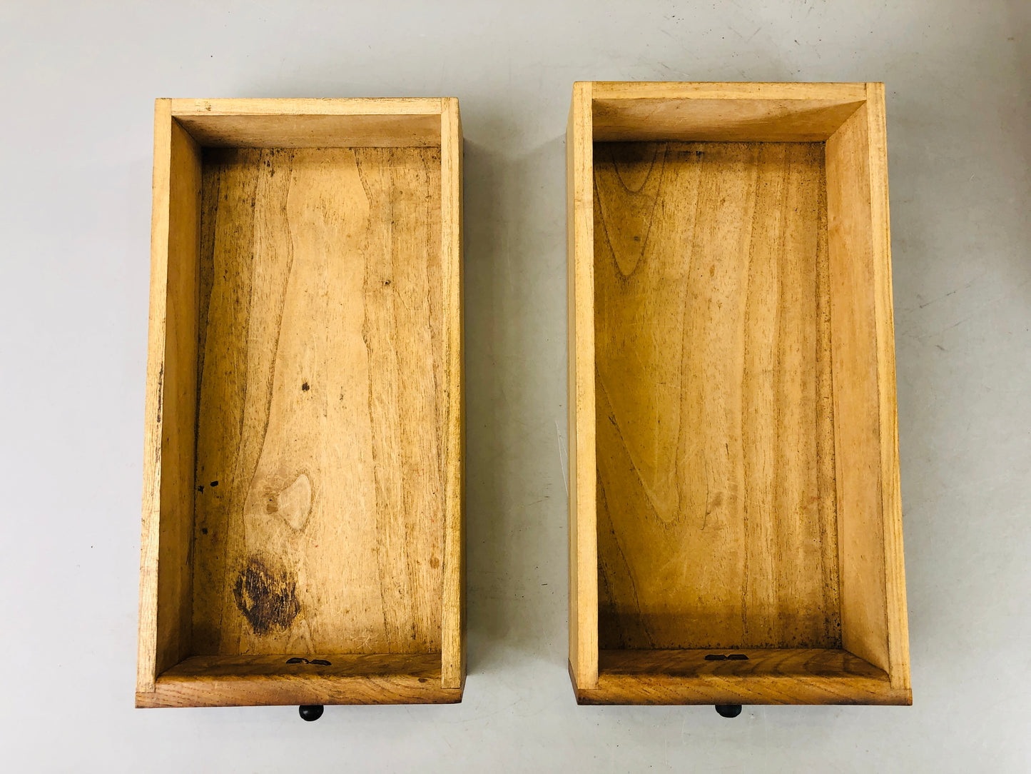 Y6129 [VIDEO] TANSU small Chest of drawers zelkova suzuri box Japan antique interior