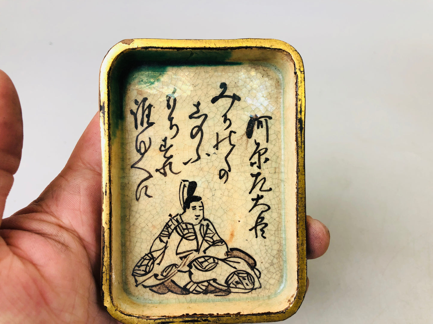 Y6132 [VIDEO] DISH Raku-ware small plates set of 7 Japan antique tableware kitchen
