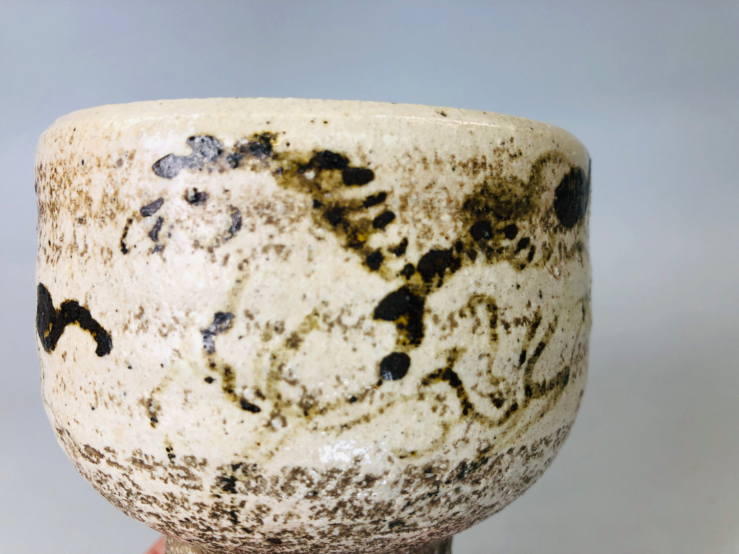 Y6162 [VIDEO] CHAWAN Souma-ware bowl kintsugi Japan antique tea ceremony vintage pottery