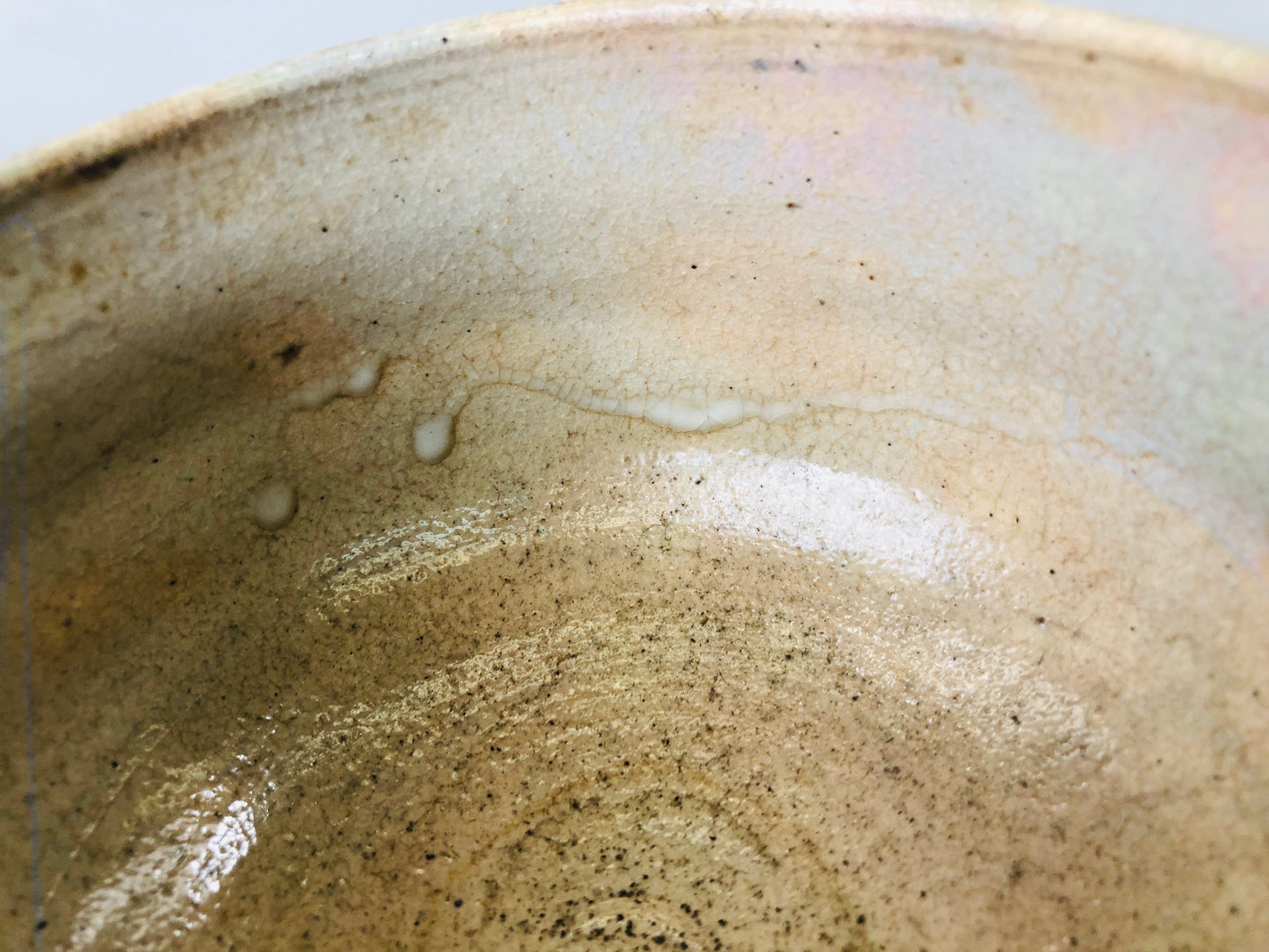 Y6163 [VIDEO] CHAWAN Inuyama-ware bowl Japan antique tea ceremony vintage pottery