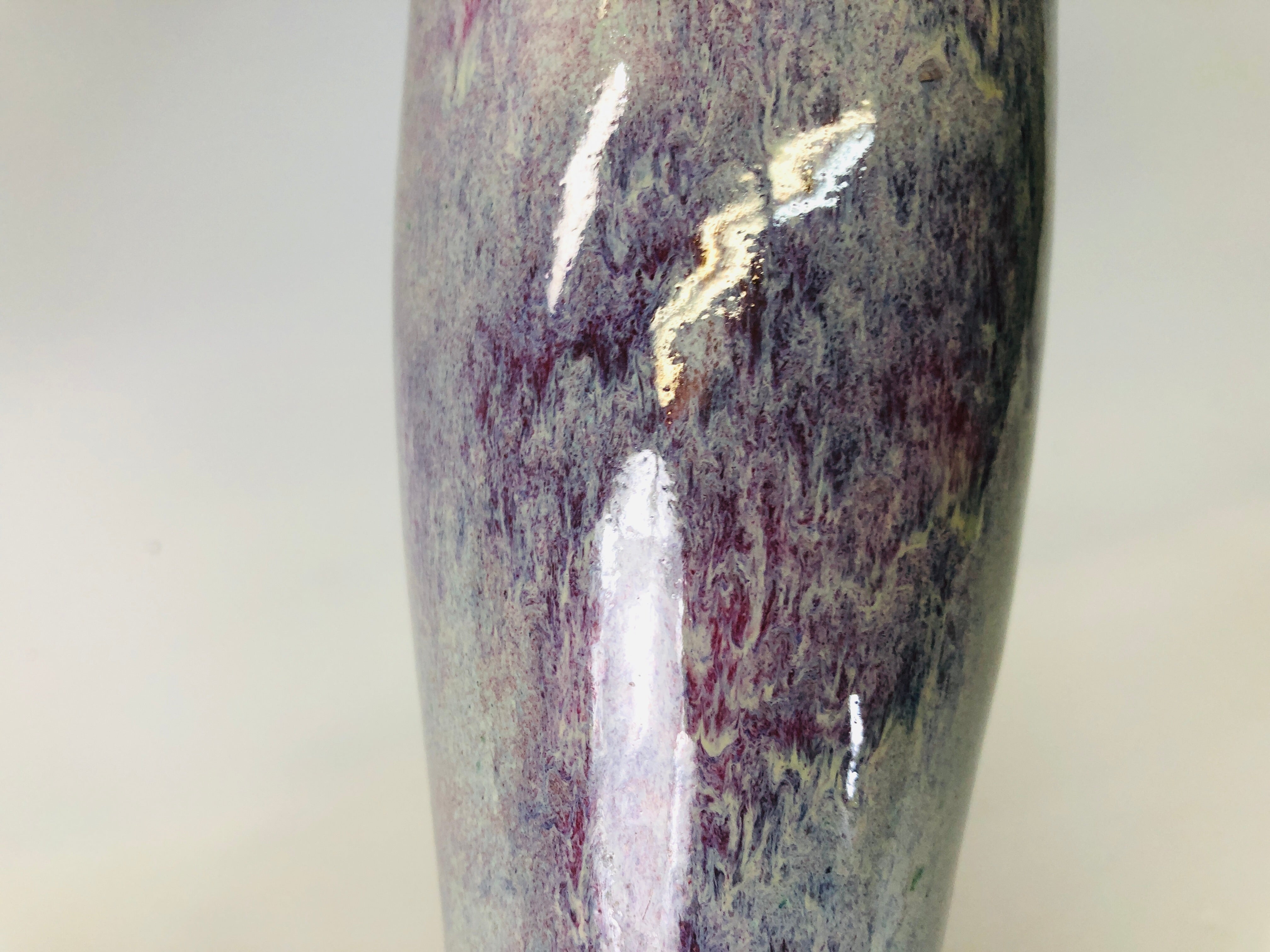 Y6184 [VIDEO] FLOWER VASE Cinnabar signed box Japan ikebana