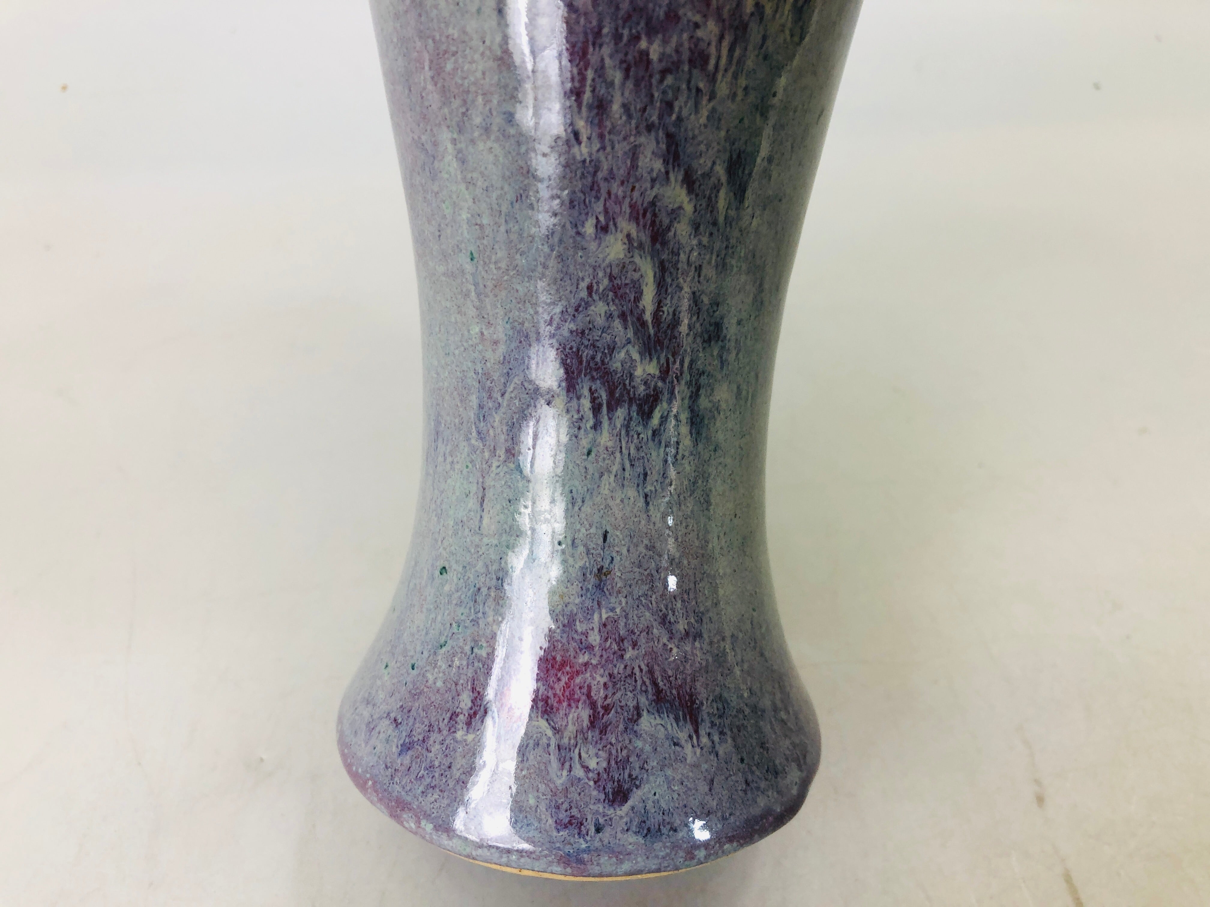 Y6184 [VIDEO] FLOWER VASE Cinnabar signed box Japan ikebana
