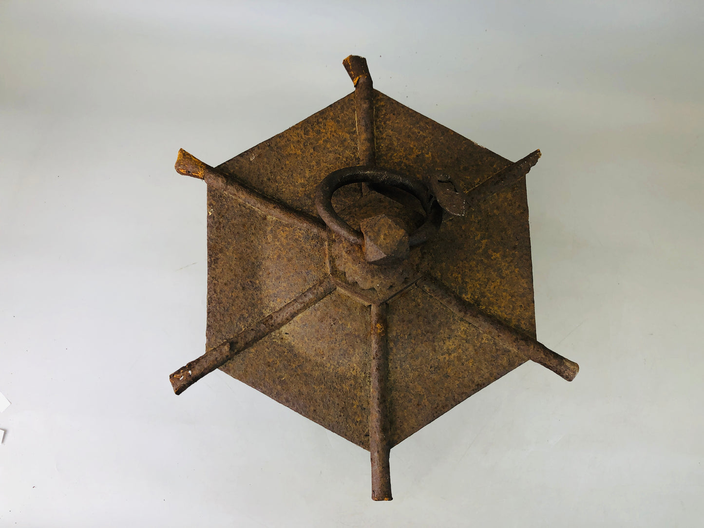 Y6191 [VIDEO] TOUROU Iron Lantern lamp cicada Japan antique vintage interior decor
