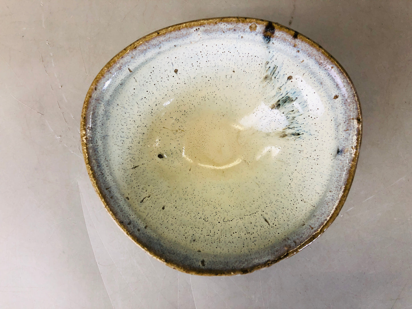 Y6288 「VIDEO] CHAWAN Karatsu-ware signed box Japan antique tea ceremony pottery bowl