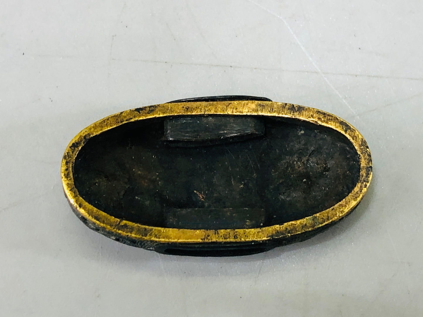 Y6316 [VIDEO] FUCHIGASHIRA katana Japanese sword fittings Japan antique samurai koshirae