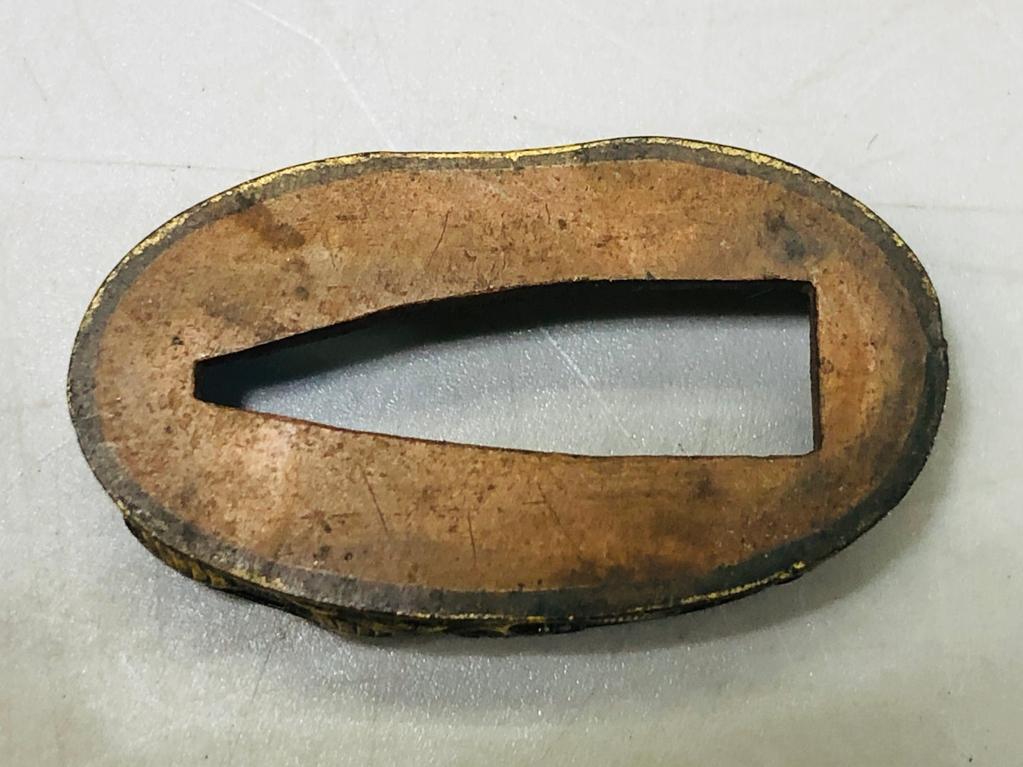 Y6316 [VIDEO] FUCHIGASHIRA katana Japanese sword fittings Japan antique samurai koshirae