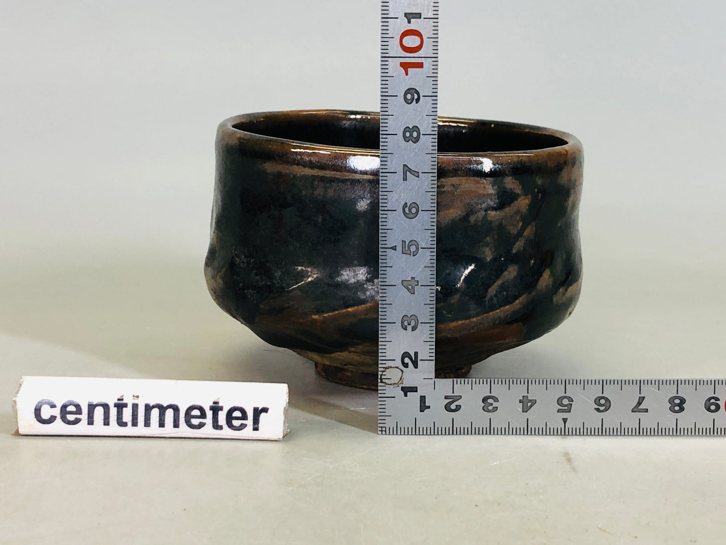 Y6432 [VIDEO] CHAWAN Seto-ware signged Japan antique tea ceremony pottery bowl cup