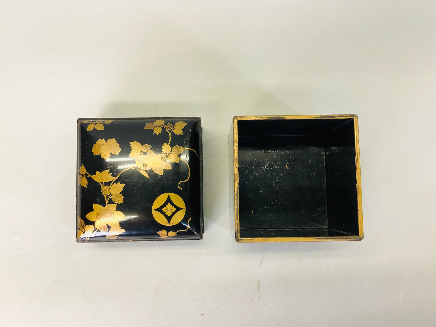 Y6437 [VIDEO] BOX Makie container case Japan antique incense fragrance aromatherapy