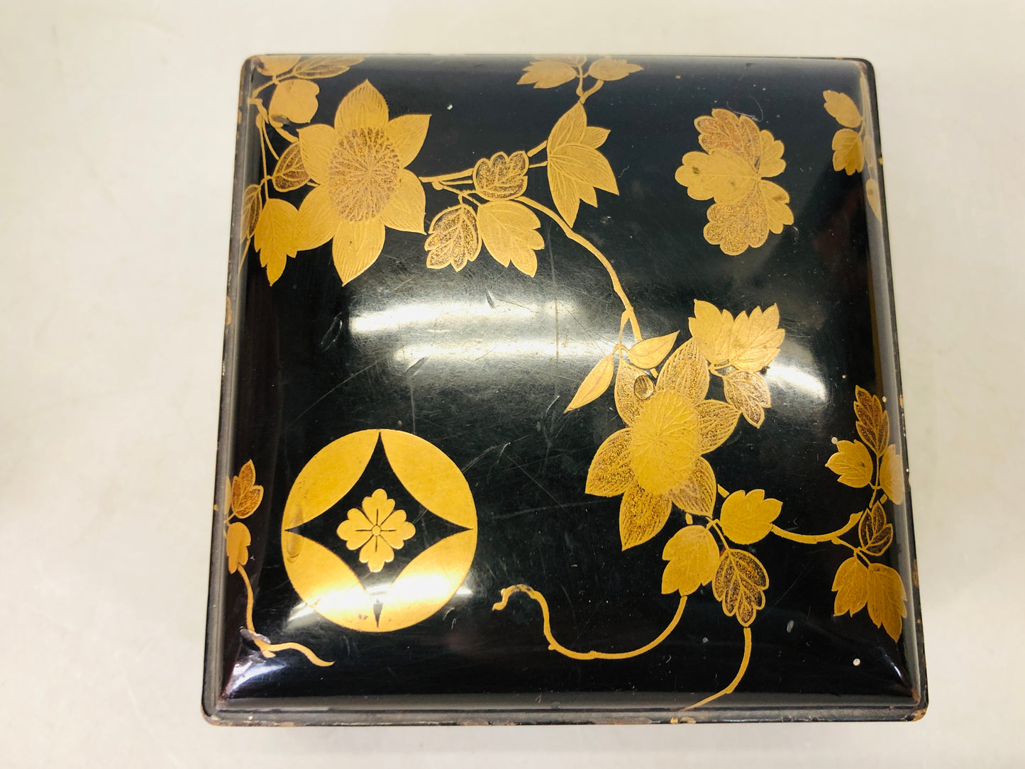 Y6437 [VIDEO] BOX Makie container case Japan antique incense fragrance aromatherapy