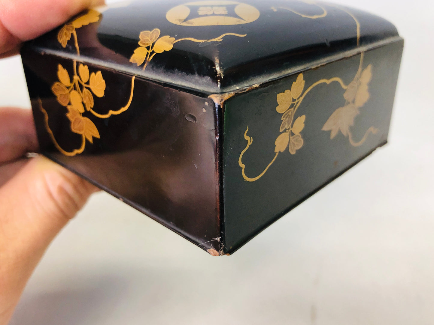 Y6437 [VIDEO] BOX Makie container case Japan antique incense fragrance aromatherapy