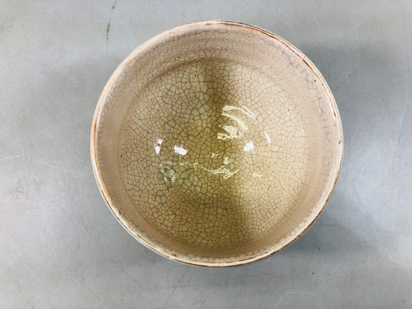 Y6450 [VIDEO] CHAWAN Hagi-ware signed box Japan antique tea ceremony pottery cup vintage