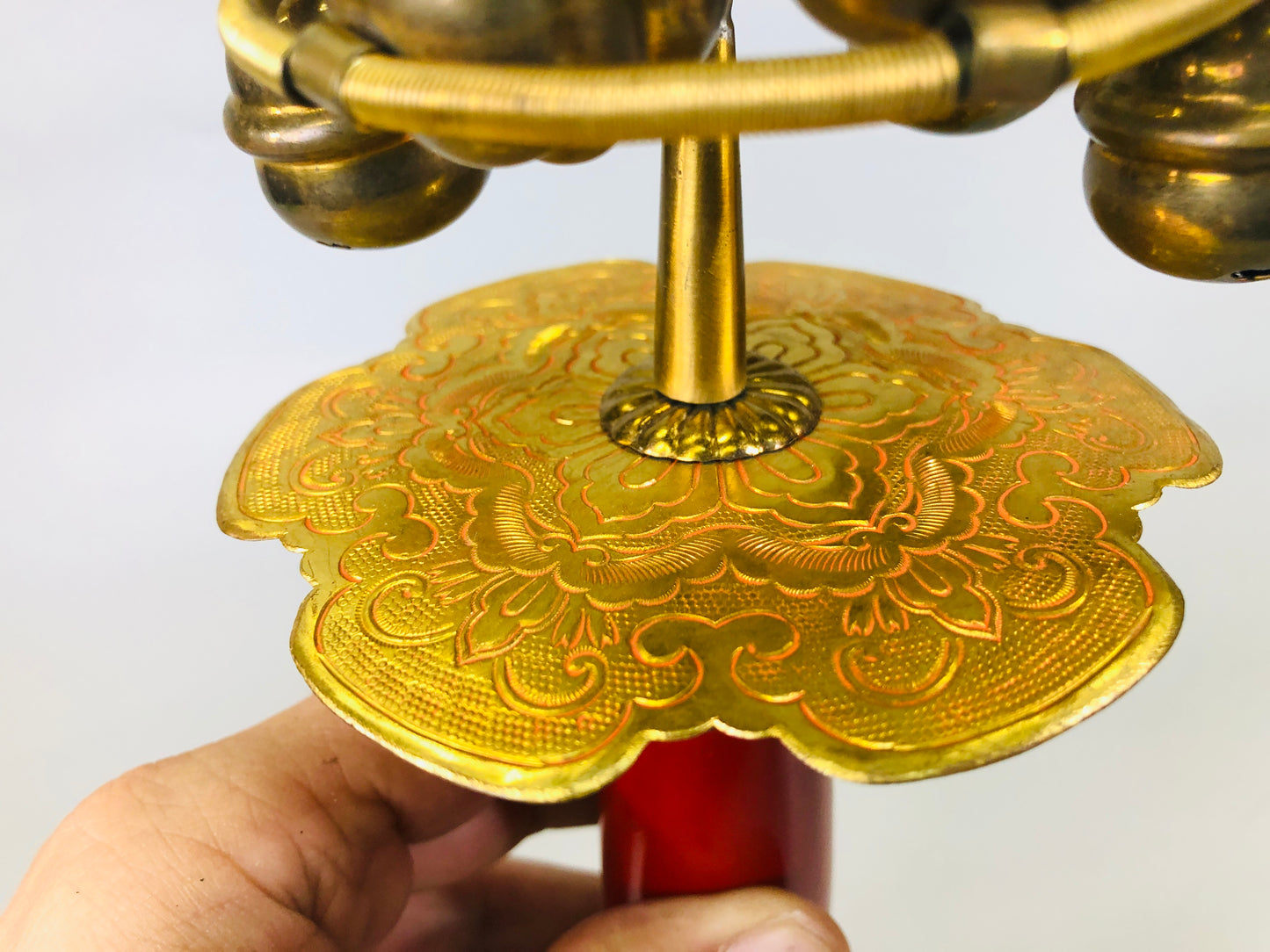 Y6478 「VIDEO] Buddhist Altar Kagura suzu bell shrine Buddhism Japan antique temple music