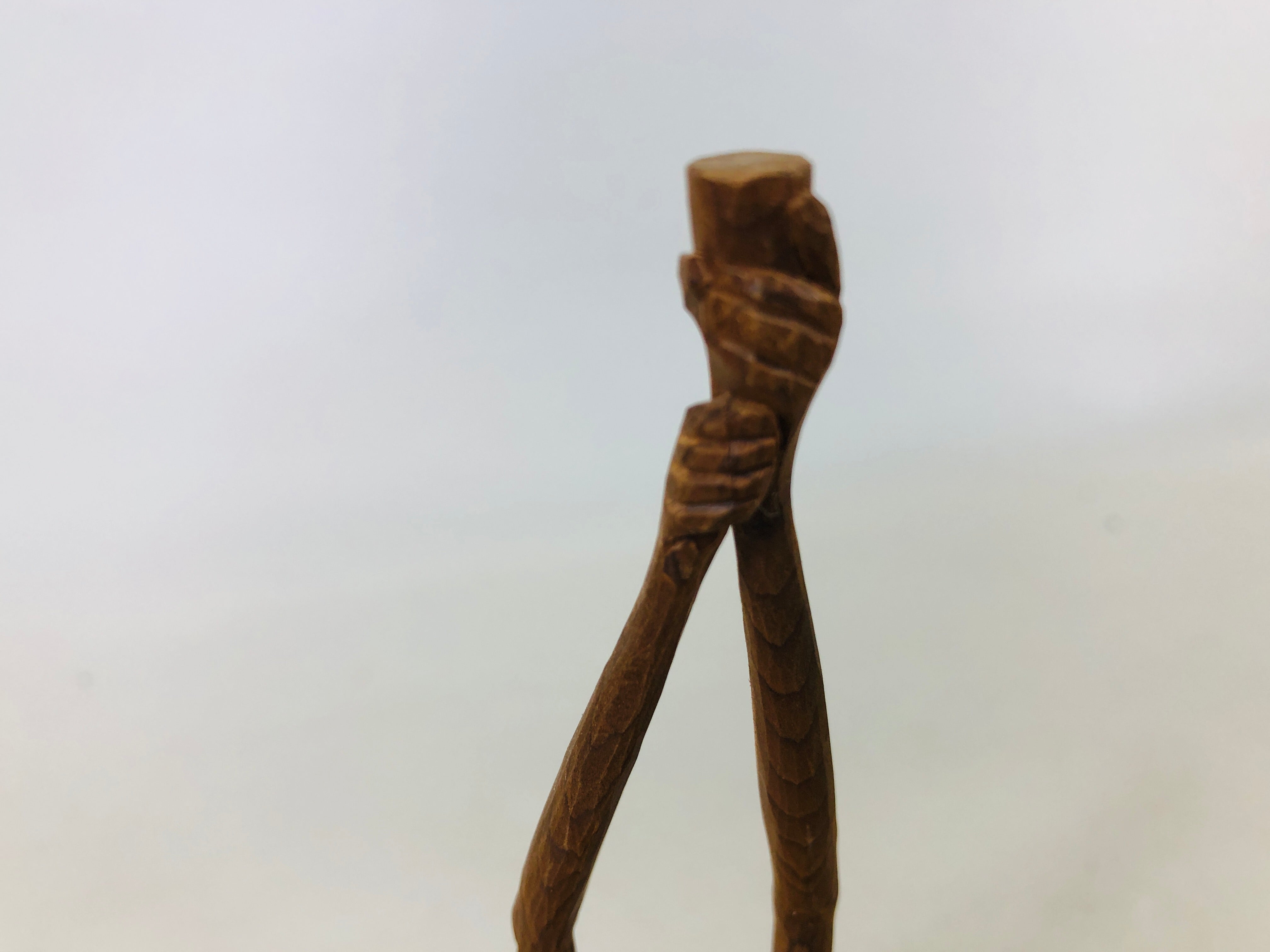 Y6498 [VIDEO] OKIMONO Tenaga Ashinaga wood carving monster