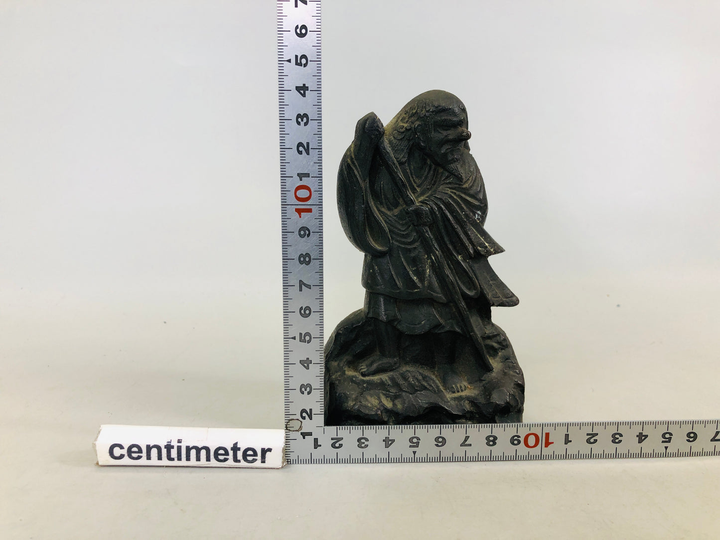 Y6500 [VIDEO] STATUE Copper Shinnou Yakusonin figurine god of medicine Japan antique