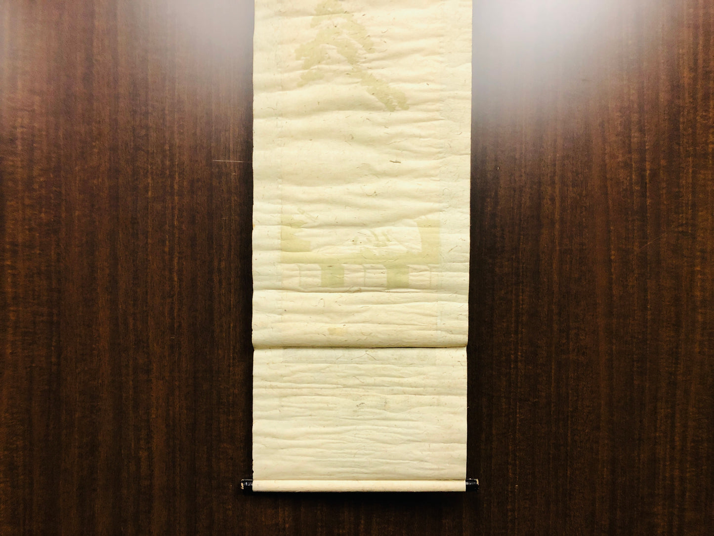 Y6521 [VIDEO] KAKEJIKU Tenjin deity woodblock print Japan antique hanging scroll decor