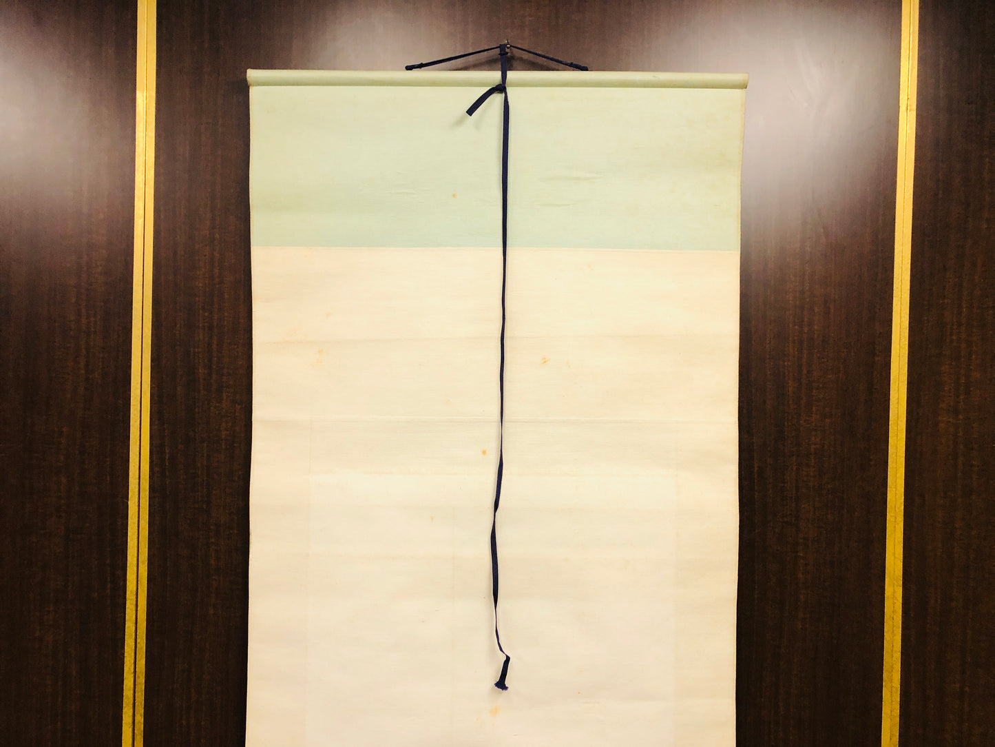 Y6546 [VIDEO] KAKEJIKU Tiger signed box Japan antique hanging scroll interior wall decor