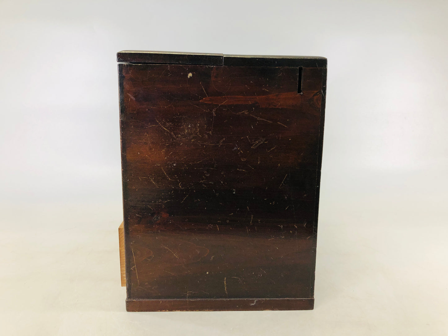 Y6551 [VIDEO] TANSU wooden small chest of drawer sewing box Japan antique interior decor