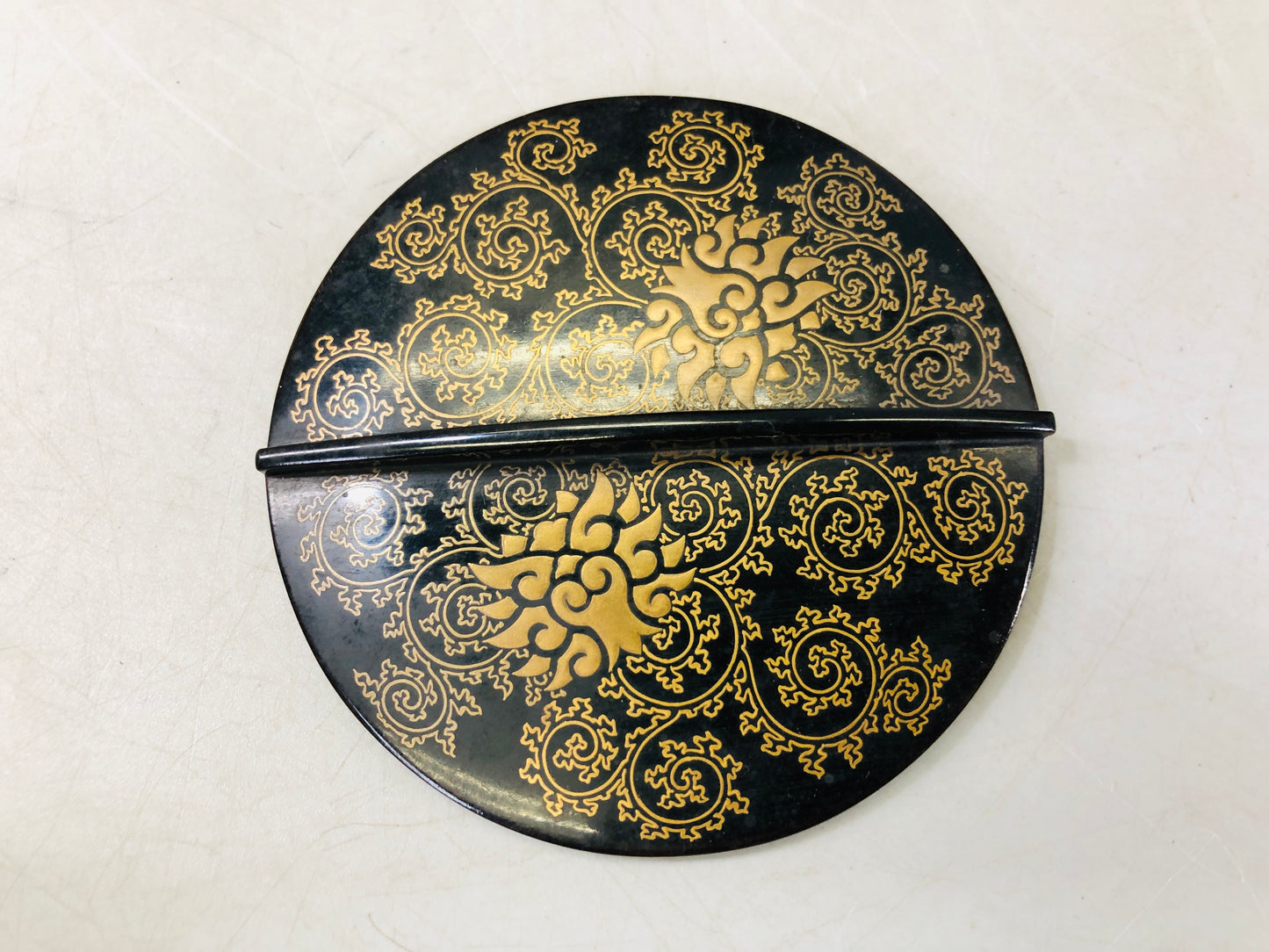 Y6559 [VIDEO] CHOUSHI Iron Sake pot kettle pair Inlay arabesque box Japan antique