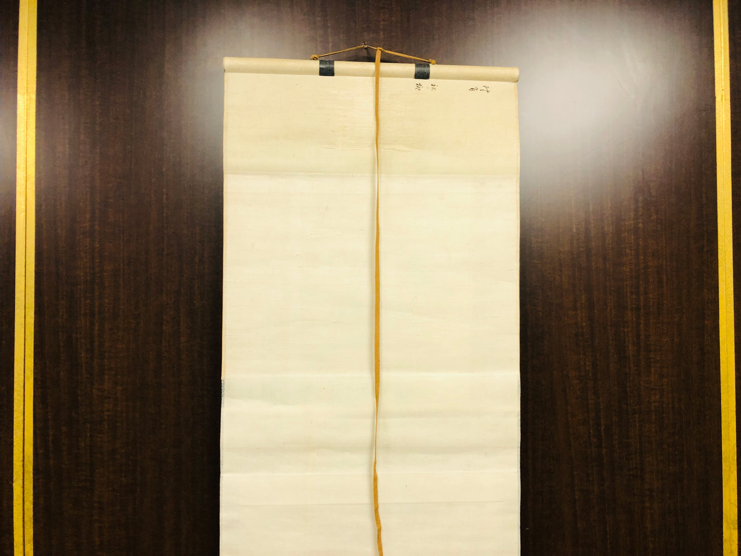 Y6600 [VIDEO] KAKEJIKU Willow Poem signed box Japan antique hanging scroll art interior