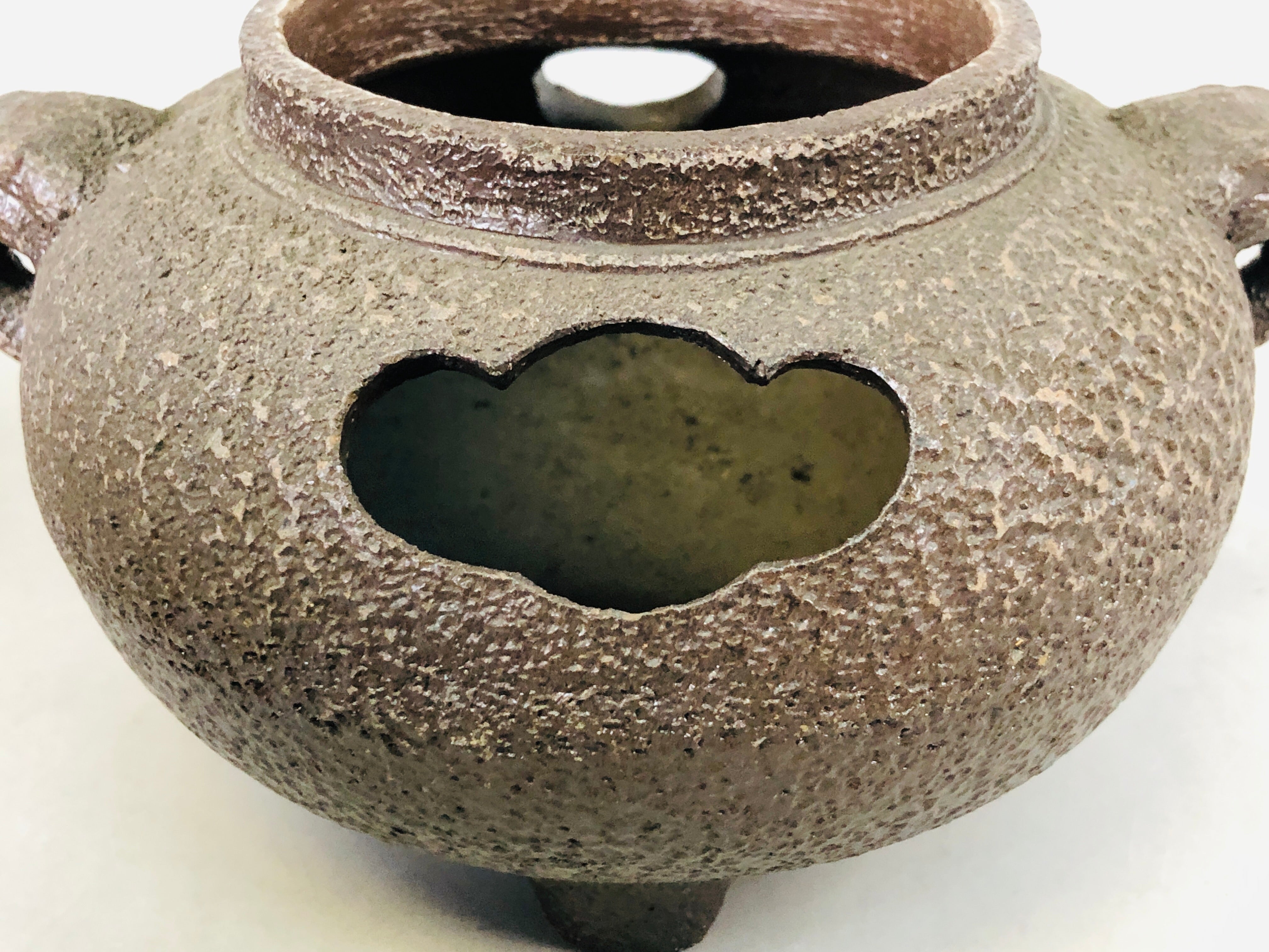 Y6622 [VIDEO] OKIMONO Bunpuku Chagama ceramic raccoon dog figure