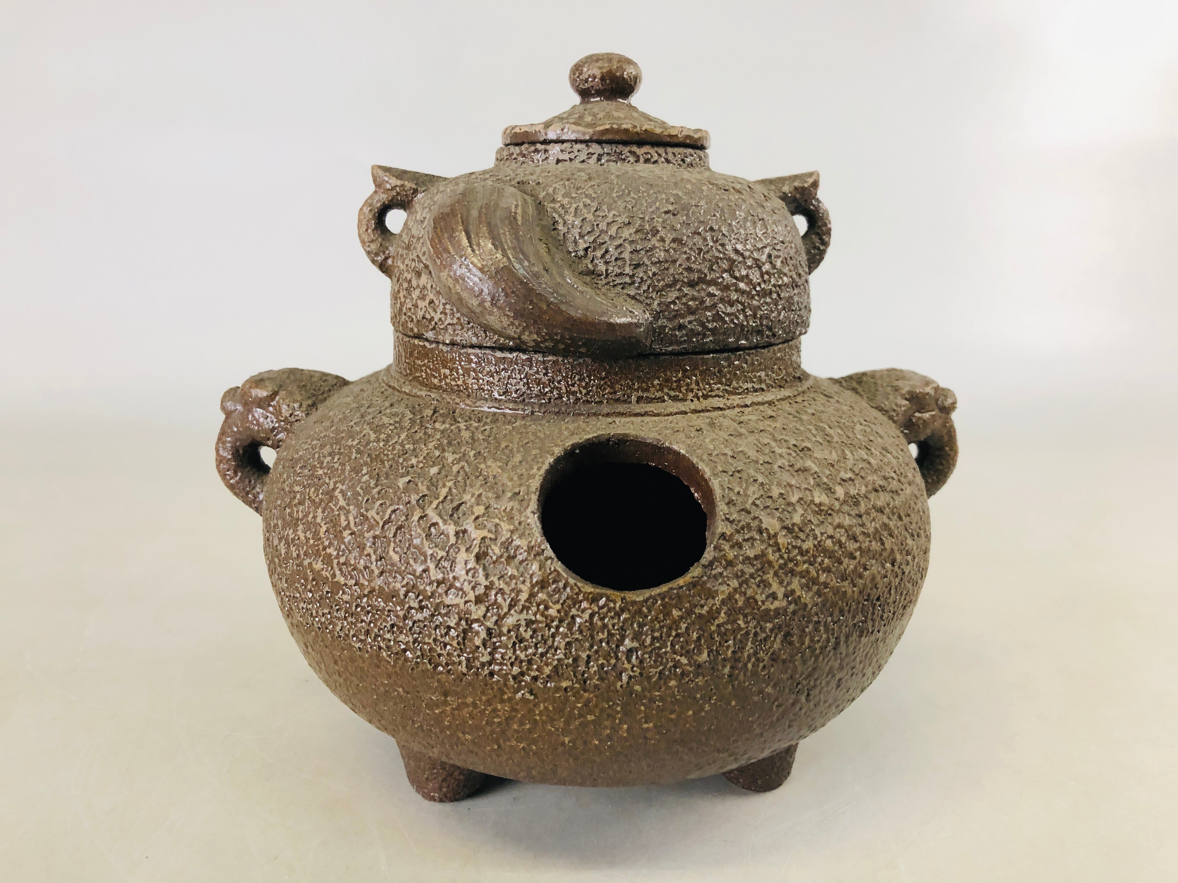 こよよん Y6622 [VIDEO] OKIMONO Bunpuku Chagama ceramic raccoon dog figure