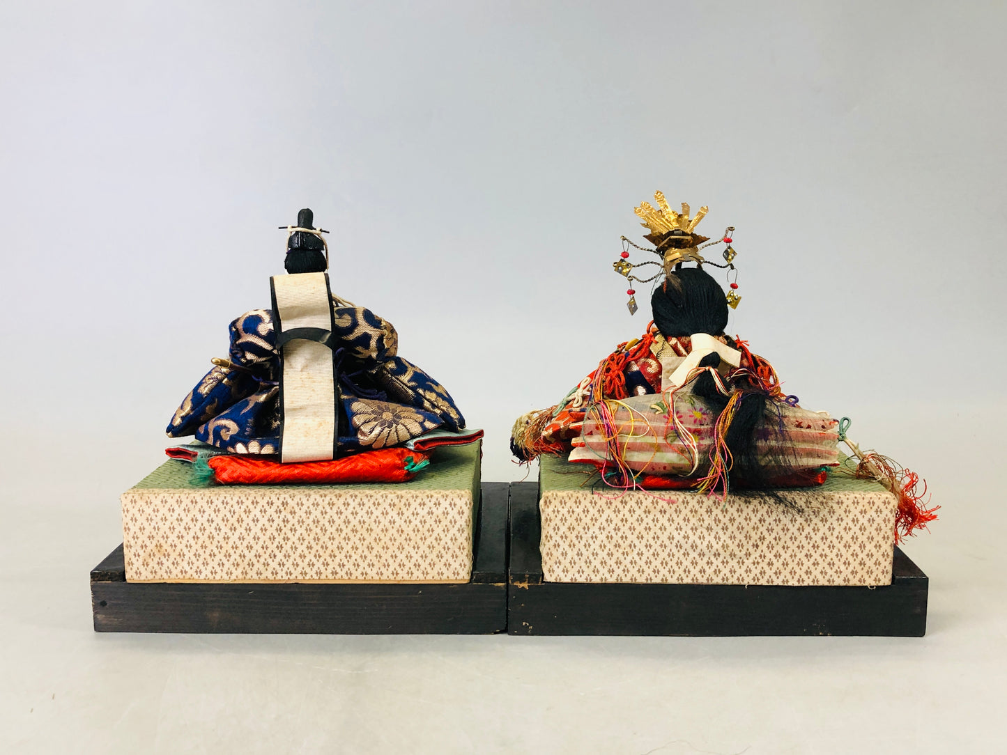 Y6671 [VIDEO] NINGYO Hina doll box Japanese figure figurine Japan antique interior decor