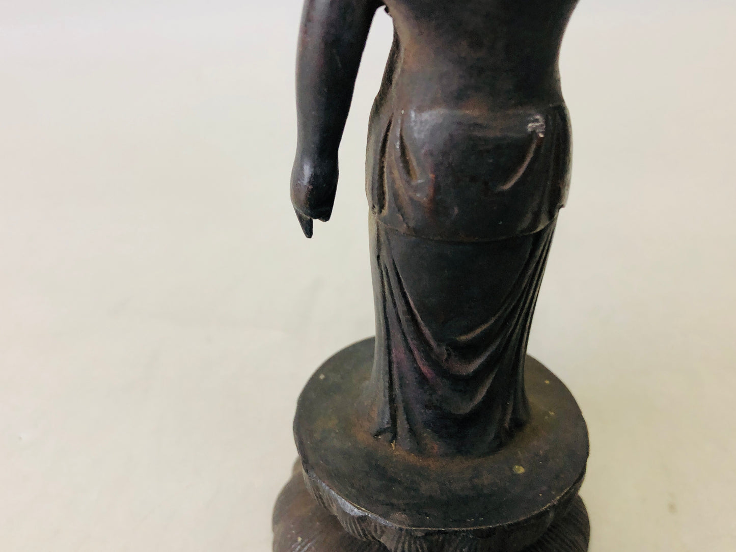 Y6698 [VIDEO] STATUE Copper Baby Buddha figure figurine Japan antique interior decor