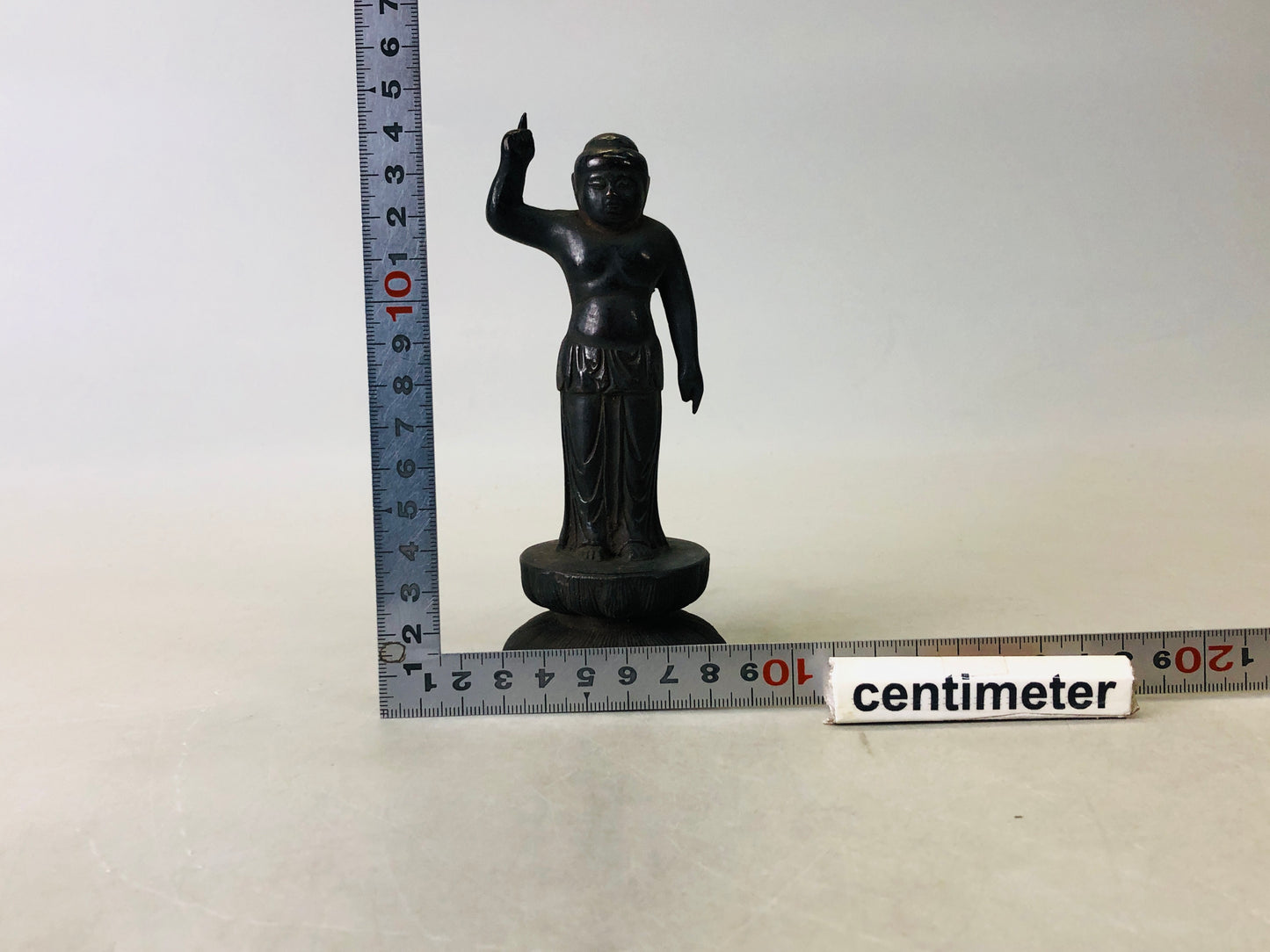 Y6698 [VIDEO] STATUE Copper Baby Buddha figure figurine Japan antique interior decor