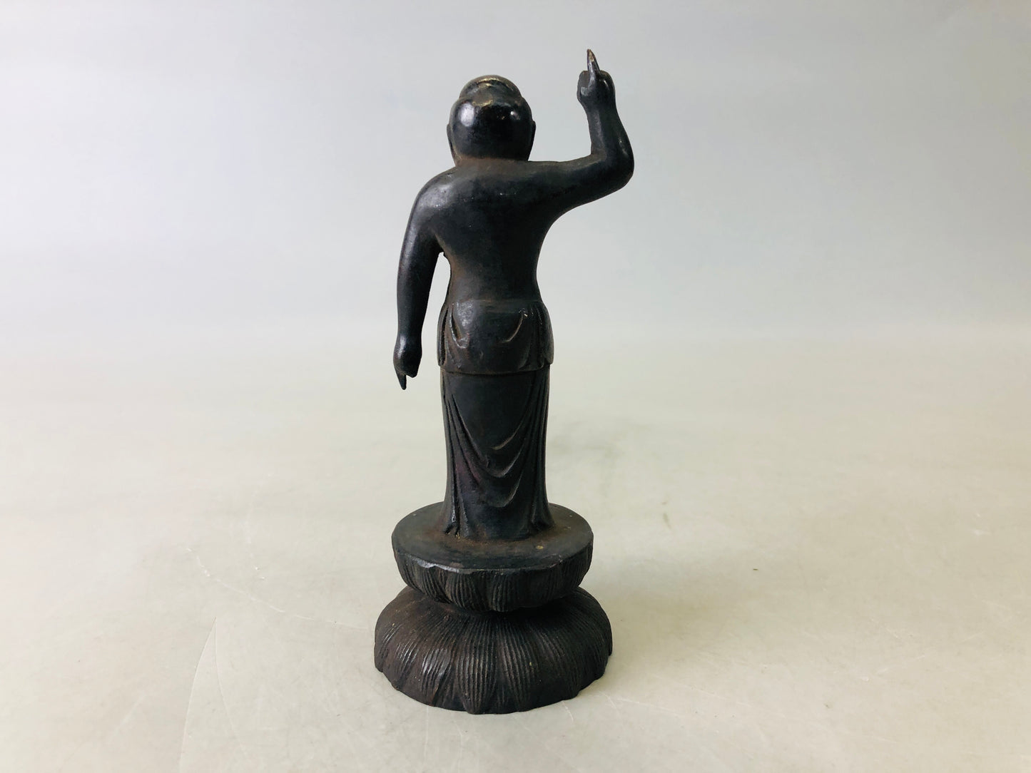 Y6698 [VIDEO] STATUE Copper Baby Buddha figure figurine Japan antique interior decor