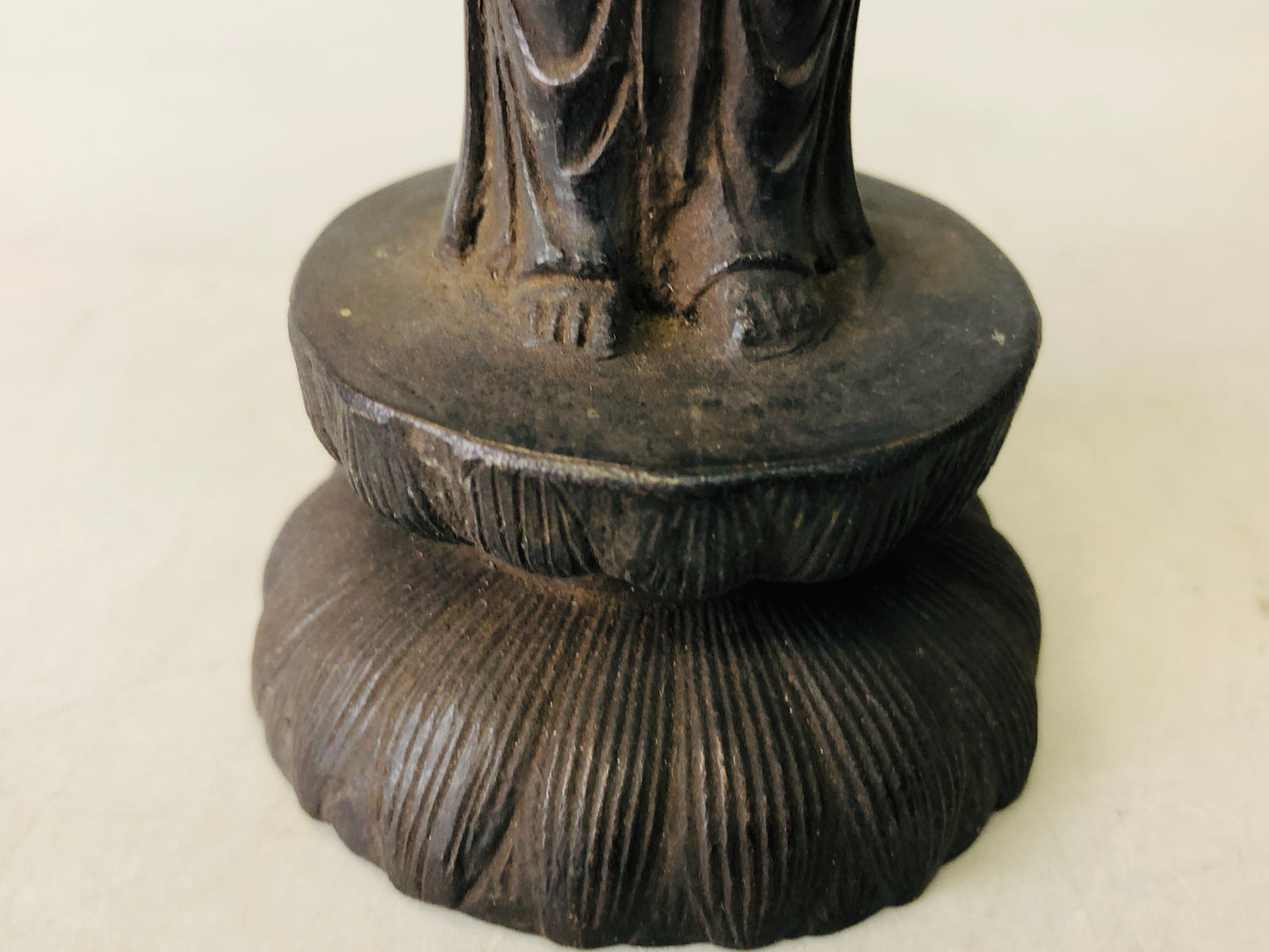 Y6698 [VIDEO] STATUE Copper Baby Buddha figure figurine Japan antique interior decor