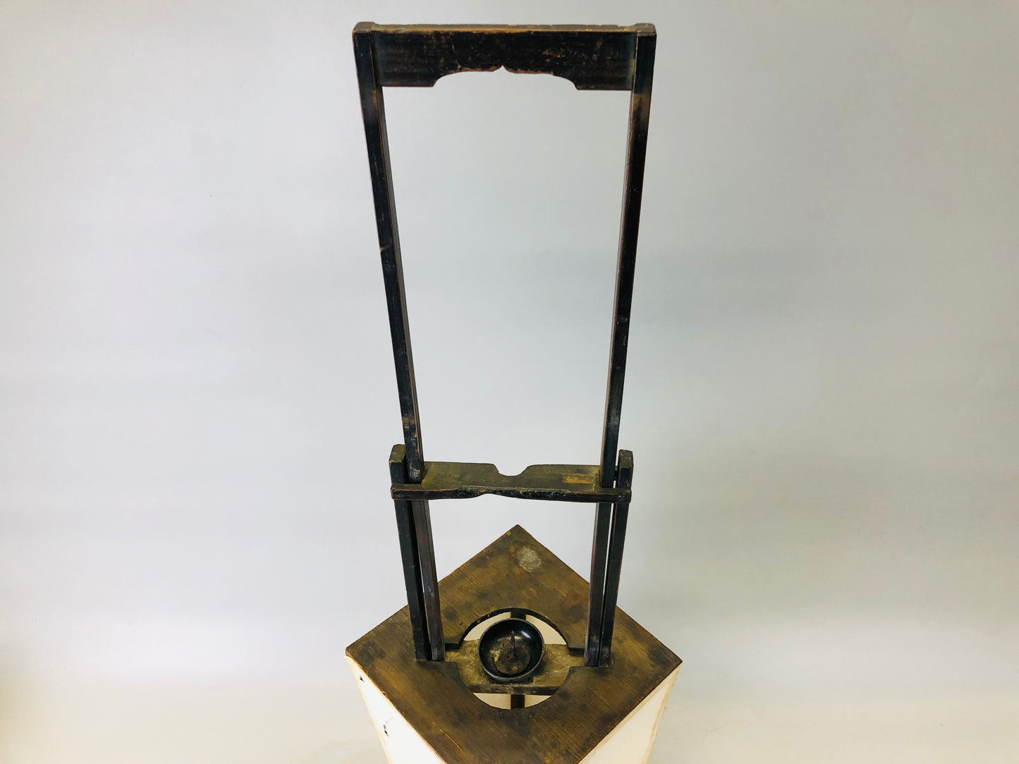 Y6711 [VIDEO] ANDON wood Lantern portable lamp light Japan antique vintage interior