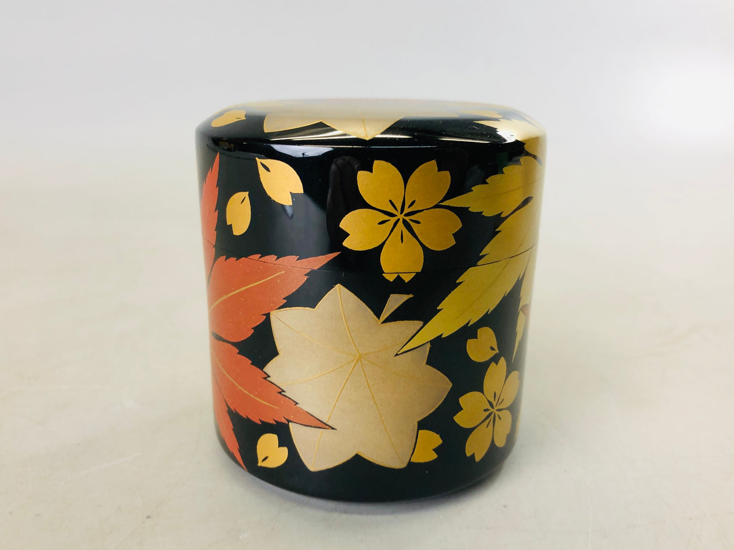 Y6737 [VIDEO] NATUME Makie Caddy container signed box Japan Tea Ceremony antique case