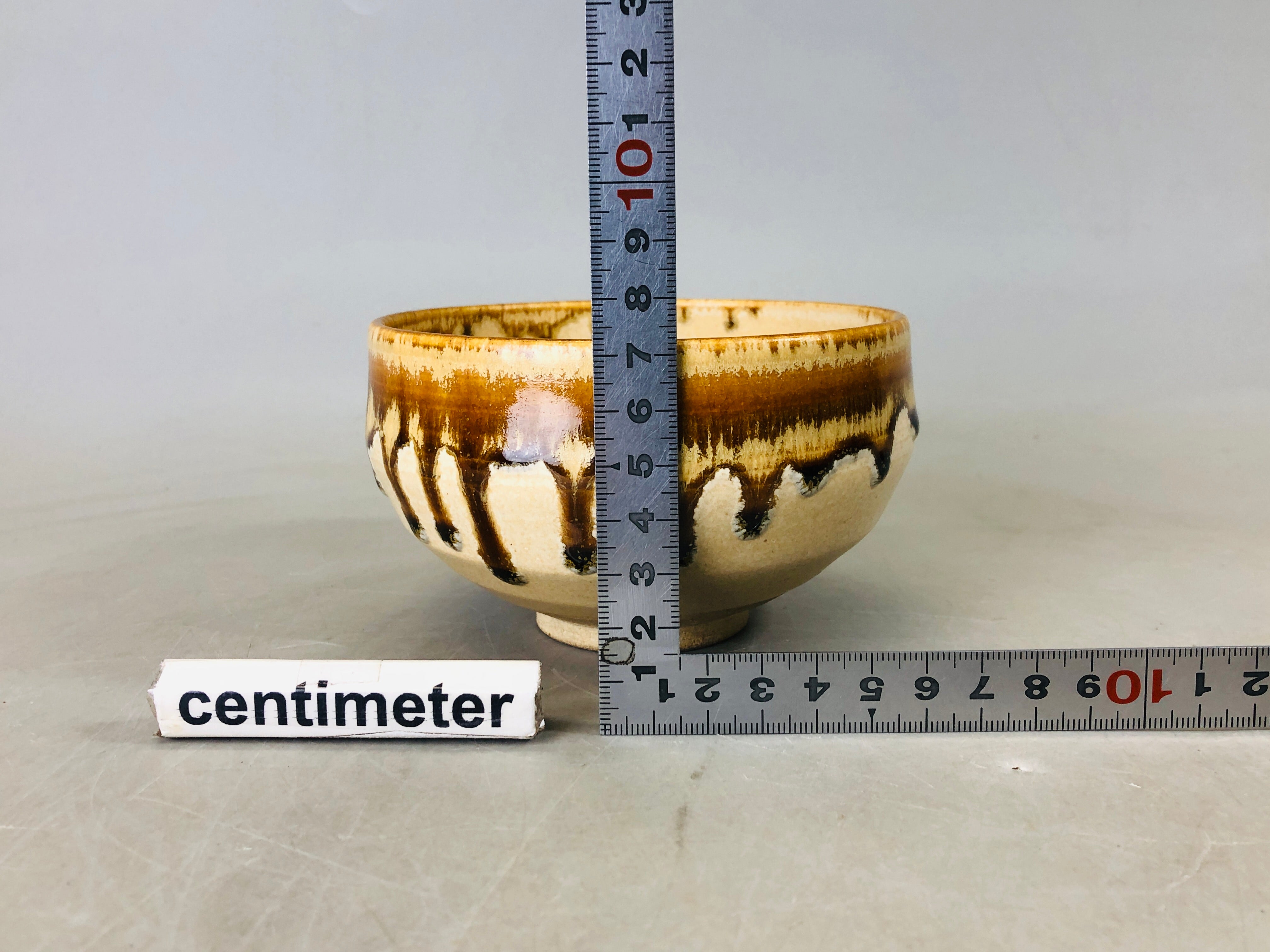 Y6766 [VIDEO] CHAWAN Kyo-ware bowl signed Japan antique tea