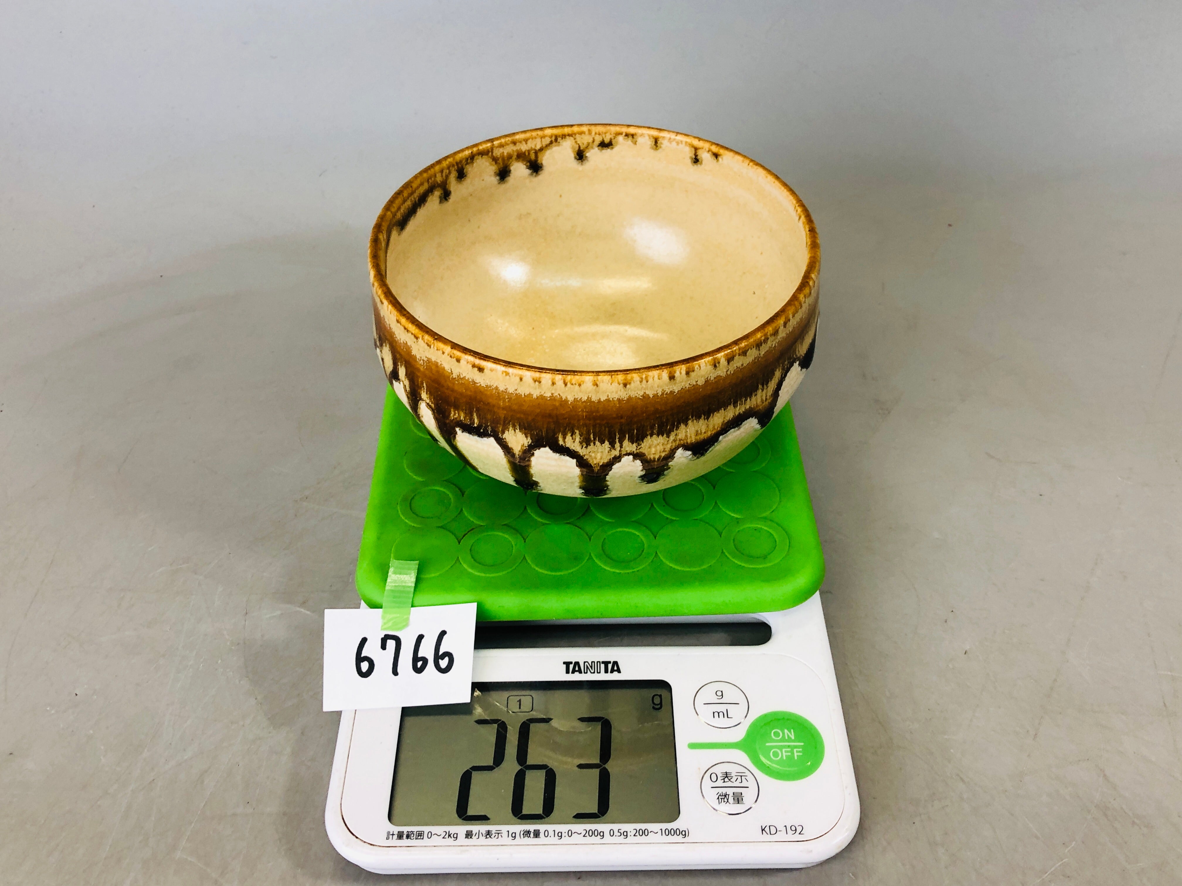 Y6766 [VIDEO] CHAWAN Kyo-ware bowl signed Japan antique tea