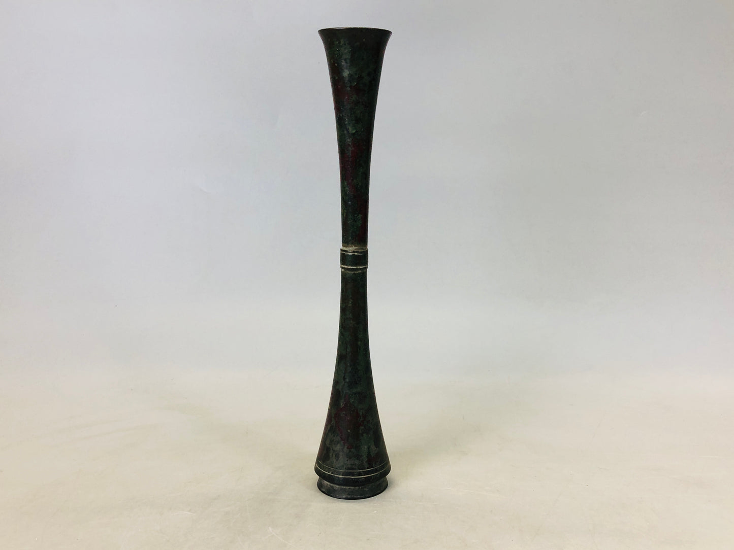 Y6799 [VIDEO] FLOWER VASE old copper Murashido box Japan ikebana floral arrangement