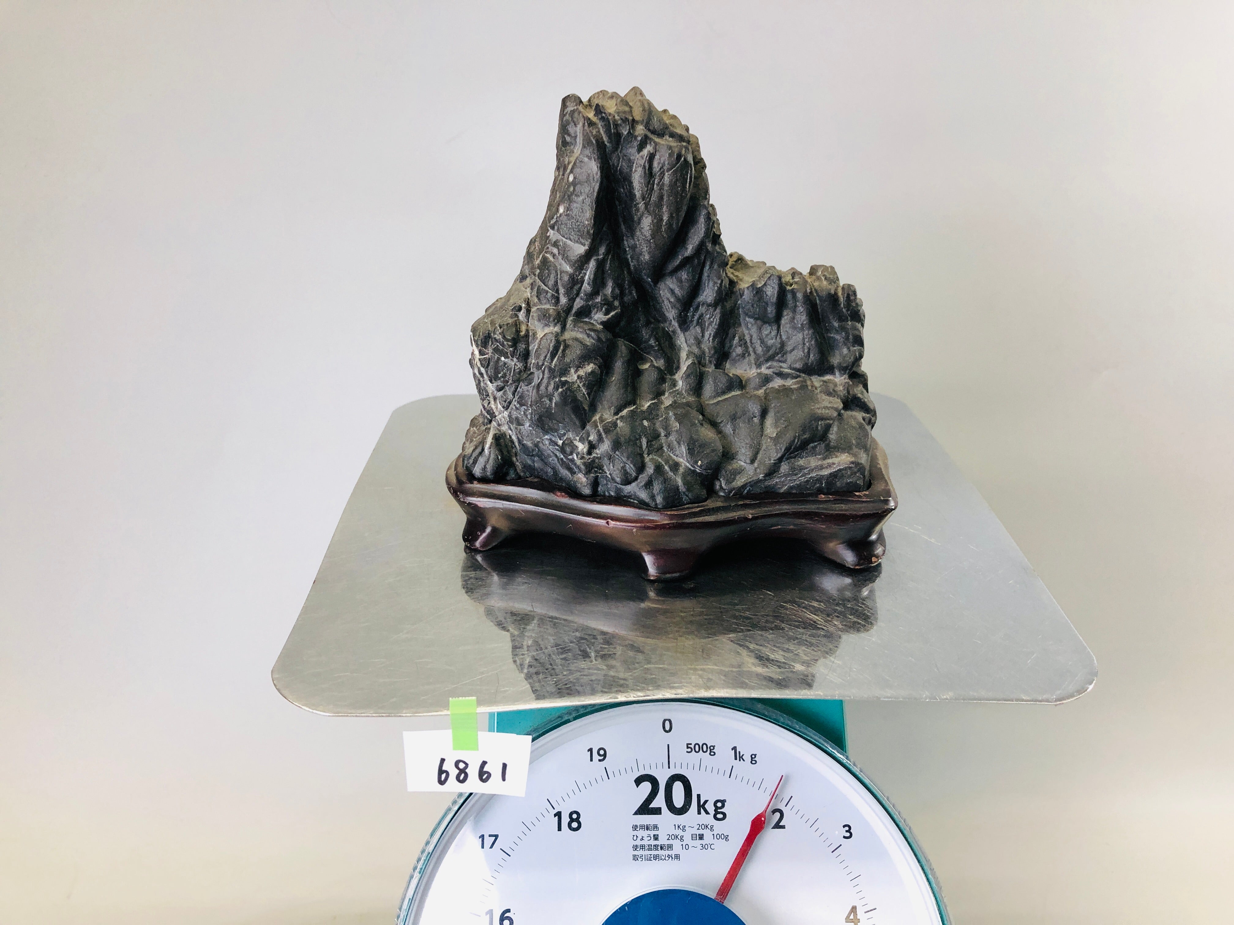 水石 reeeeen.s2 Japanese Vintage Suiseki Stone [ Moon ] / W 15×H17[cm] 2.12