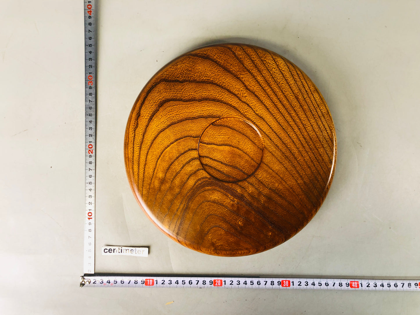 Y6882 [VIDEO] TRAY wooden zelkova tree Japan antique obon ozen tableware kitchen