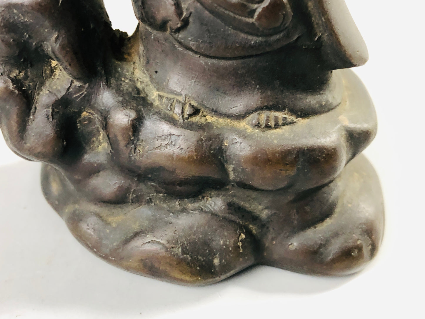 Y6940 [VIDEO] STATUE old copper Kannon figurine figure Buddhist art Japan antique decor