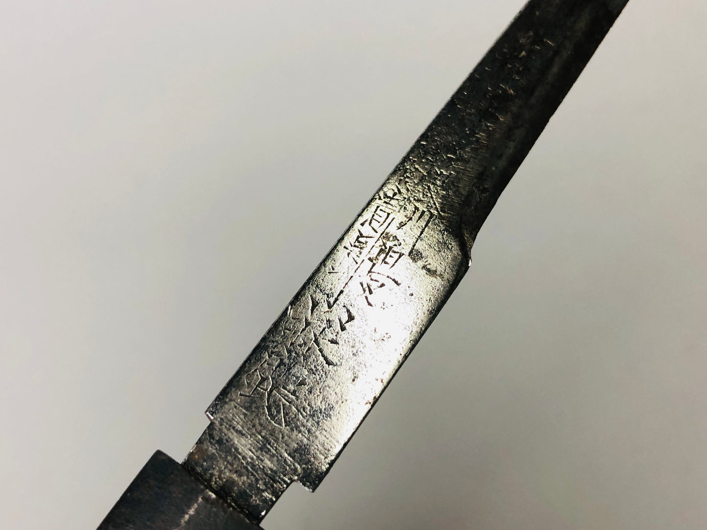 Y6981 [VIDEO]TSUKA Kogatana small sword signed Japan Koshirae antique Samurai bushi