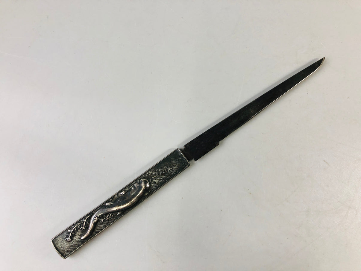 Y6988 T[VIDEO] TSUKA Kogatana small sword Catfish signed Japan Koshira ...