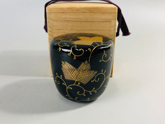 Y6999 [VIDEO] NATUME Makie Caddy container signed box Japan Tea Ceremony utensil antique