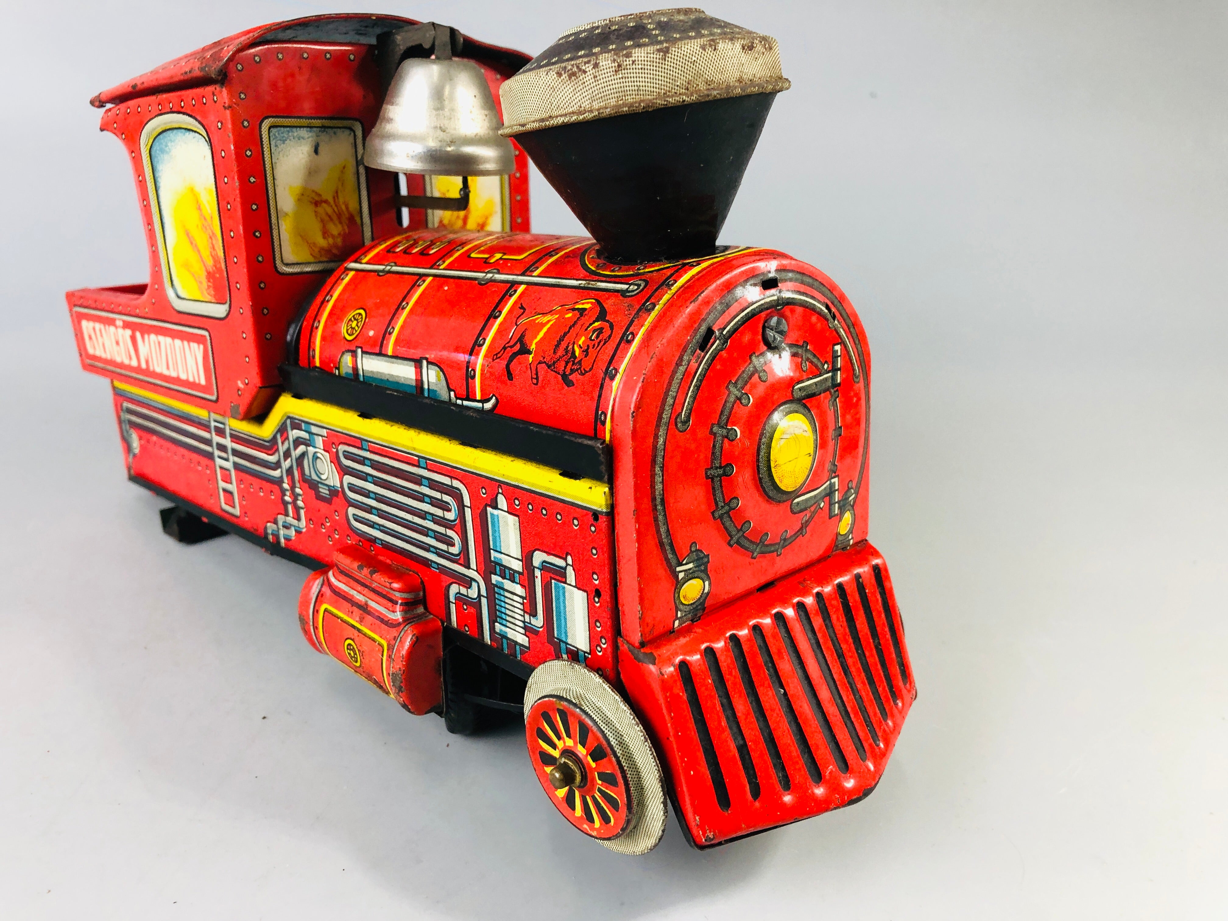 Sale ヴィンテージ ニチハン　アンティークPT ３DR 　キャビ　昭和レトロ Y7027 [VIDEO] TIN TOY Train transportation missing tires Japan
