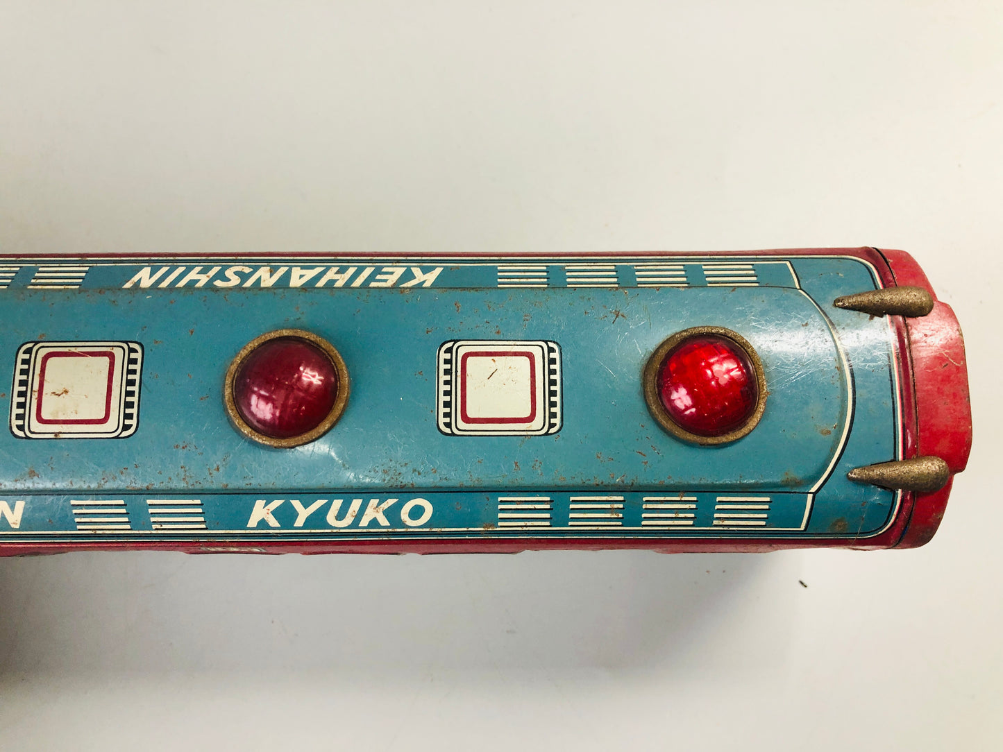 Y7032 [VIDEO] TIN TOY train Keihanshin 2300 transportation Japanese antique vintage