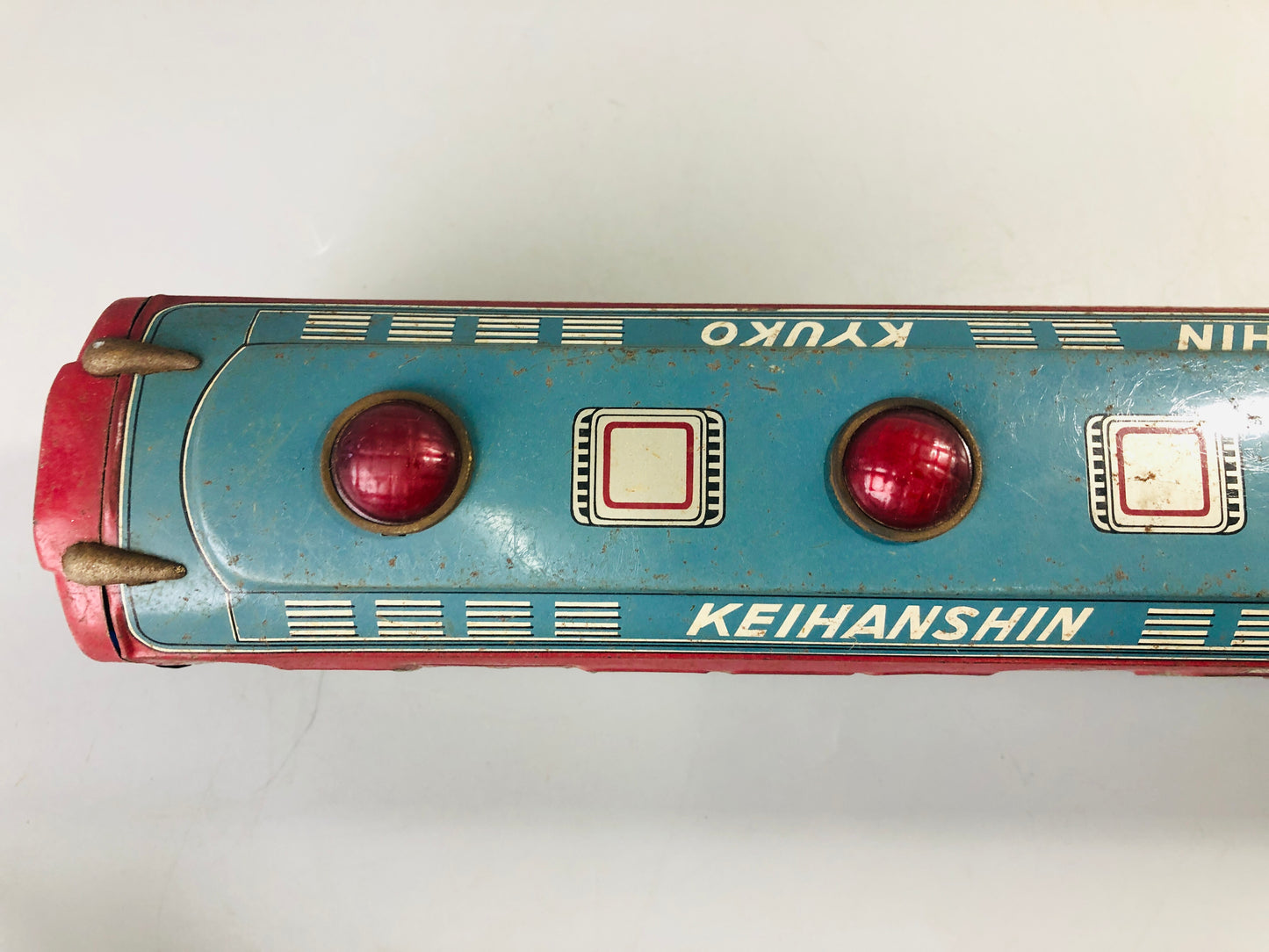 Y7032 [VIDEO] TIN TOY train Keihanshin 2300 transportation Japanese antique vintage