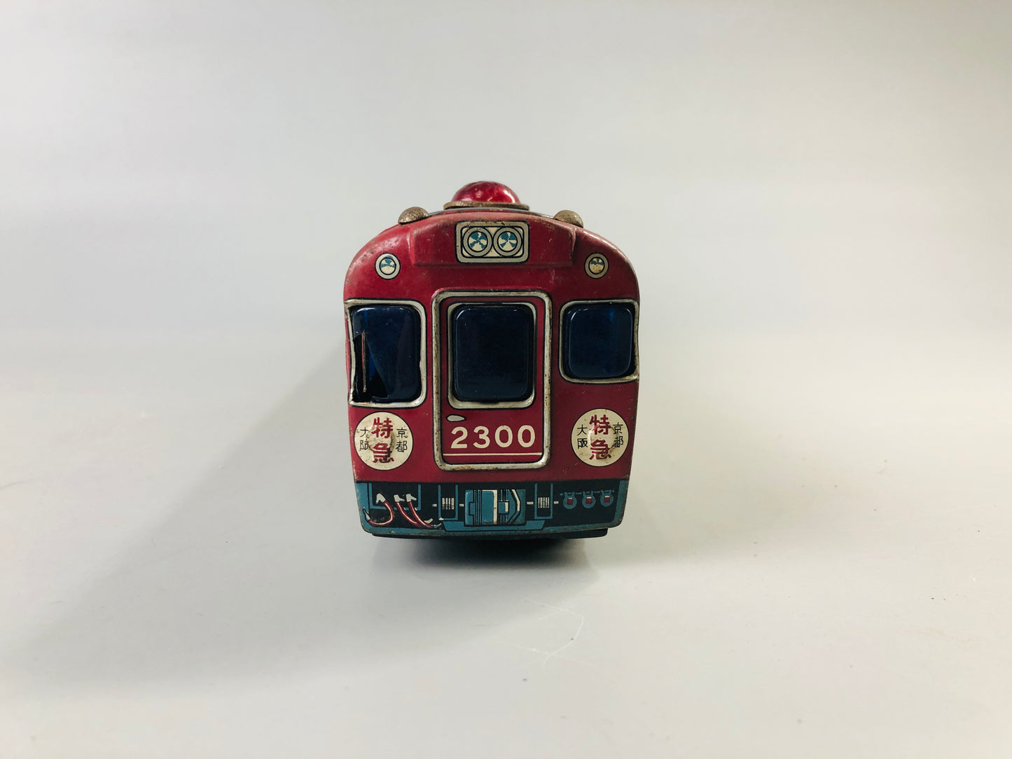 Y7032 [VIDEO] TIN TOY train Keihanshin 2300 transportation Japanese antique vintage