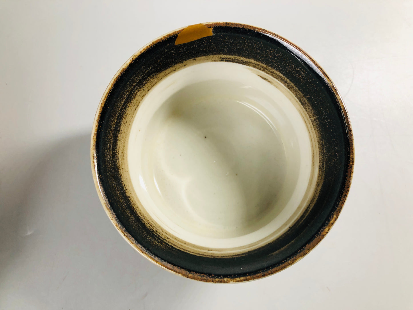 Y7105 CHAWAN Kutani-ware kintsugi bowl signed box Japan antique tea ceremony