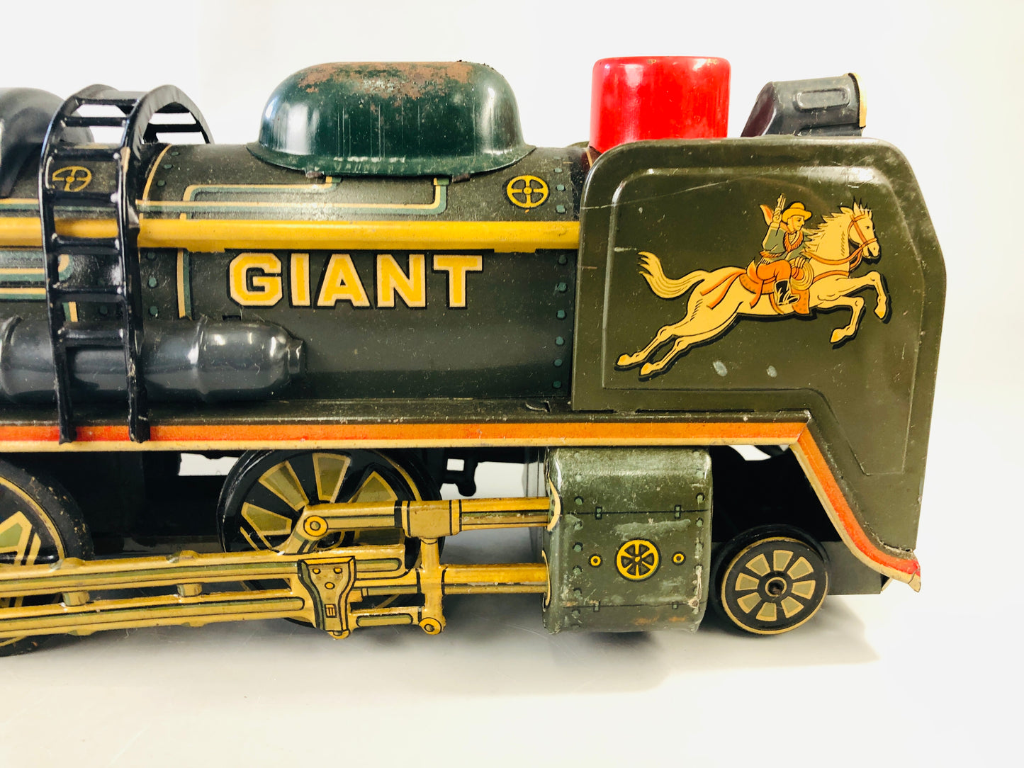 Y7110 TIN TOY Train transportation C6238 Japanese antique vintage interior