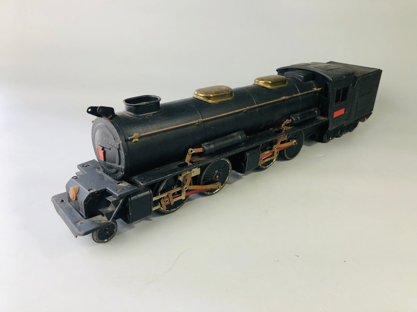 Y7115 TIN TOY Locomotive train vehicle D547 Japanese antique vintage interior