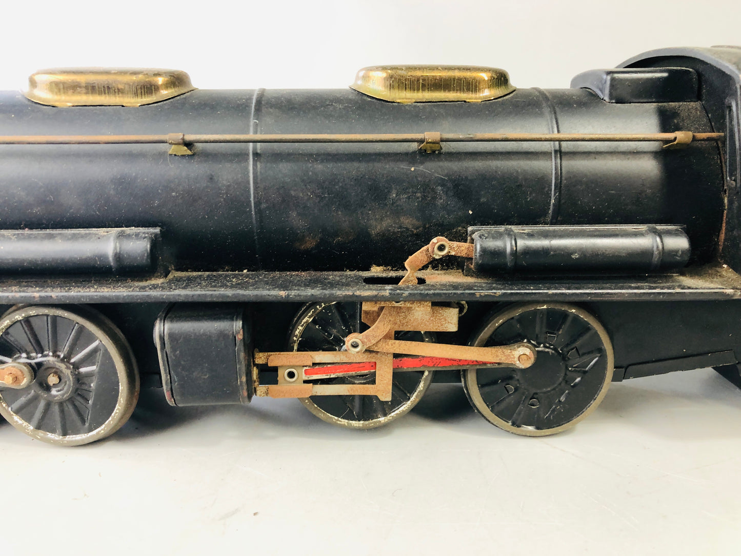 Y7115 TIN TOY Locomotive train vehicle D547 Japanese antique vintage interior