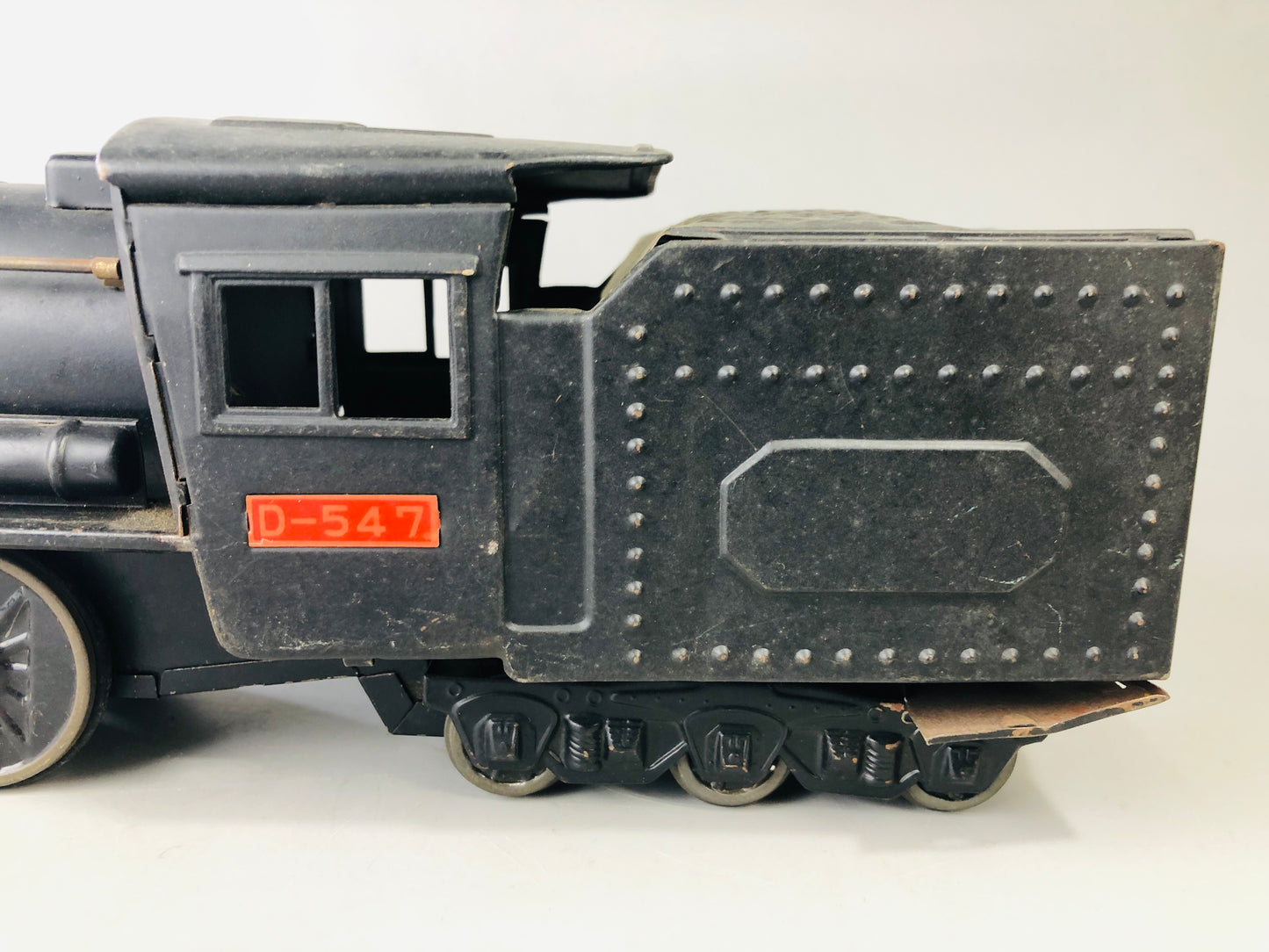 Y7115 TIN TOY Locomotive train vehicle D547 Japanese antique vintage interior